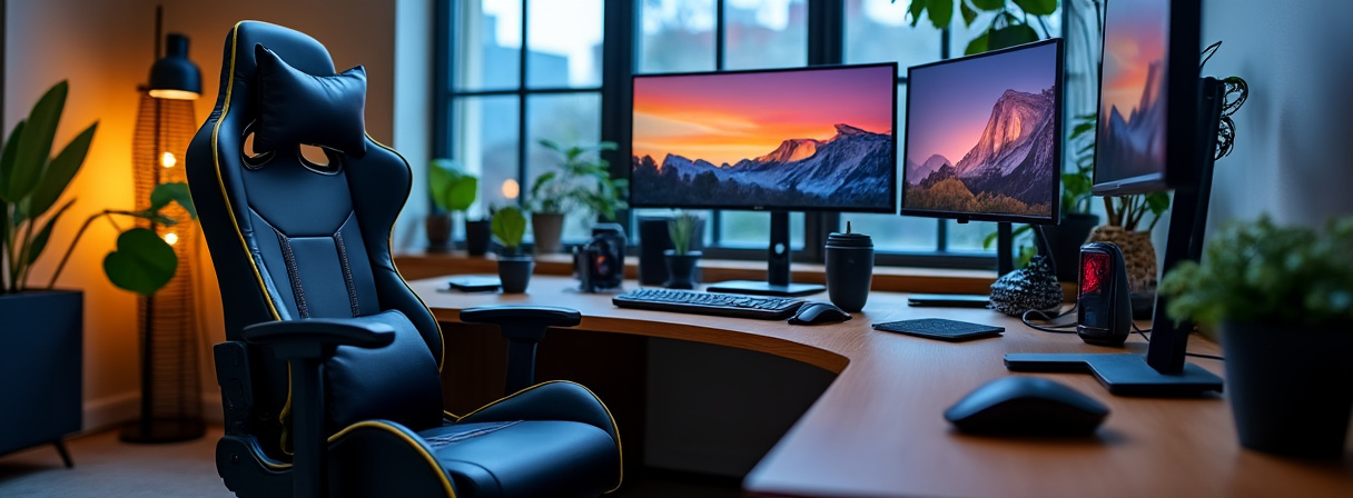Gaming-Stuhl in einem modernen Arbeitszimmer